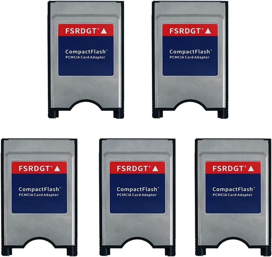 Five Pack FSRDGT Compact Flash to PCMCIA Ata Adapter（5PCAK