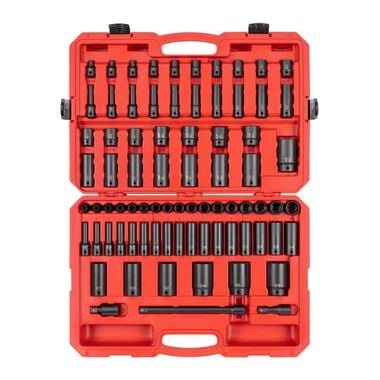 Tekton 1/2 Inch 12 Point Impact Socket Set, (5/16 - 1-1/2 Inch, 8-39 mm)
